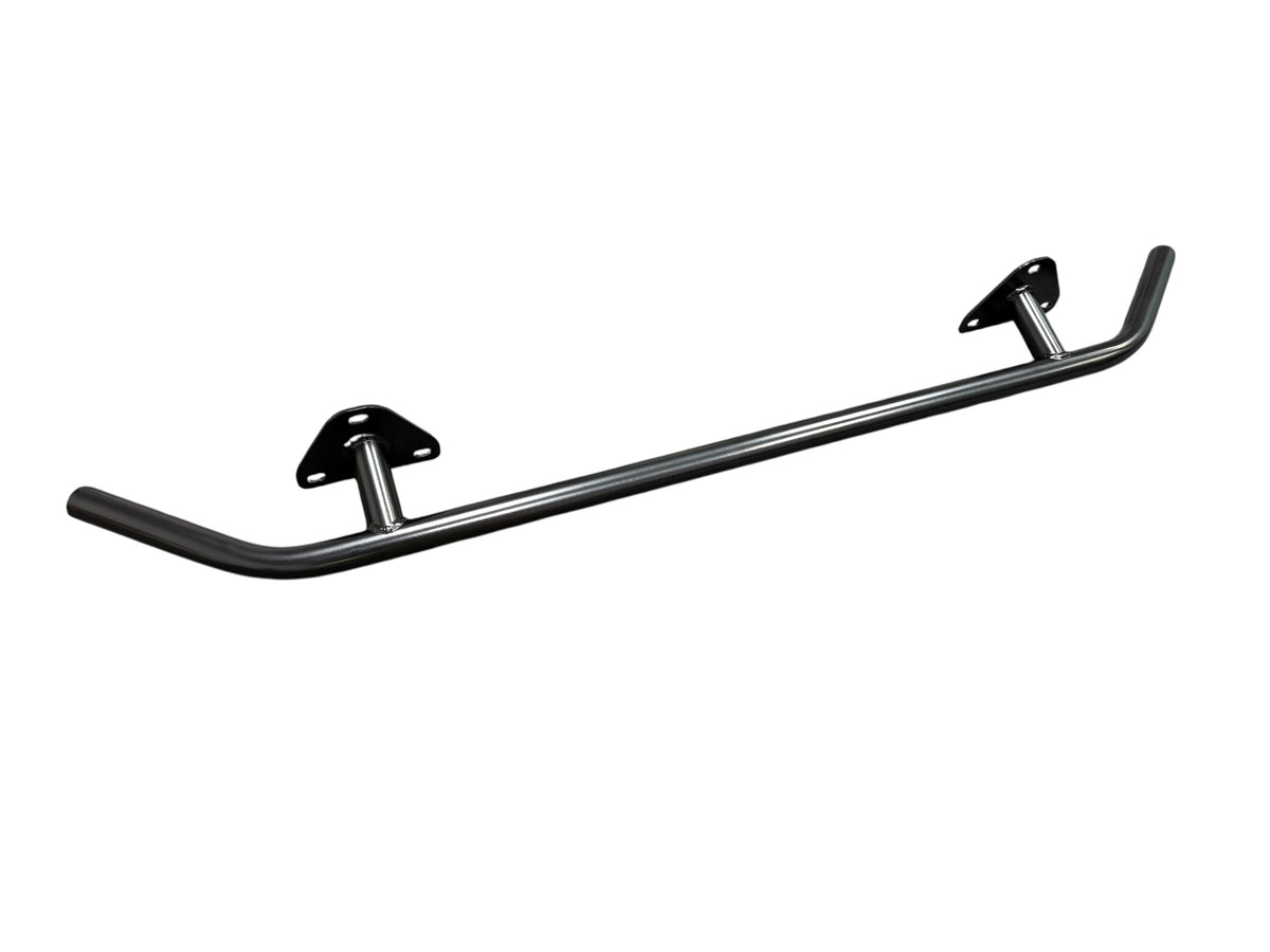 JackSpania Racing tubular rear crash bash bar mount with mounting bolts for Scion FRS, Subaru BRZ, and GT86 suspension upgrade.