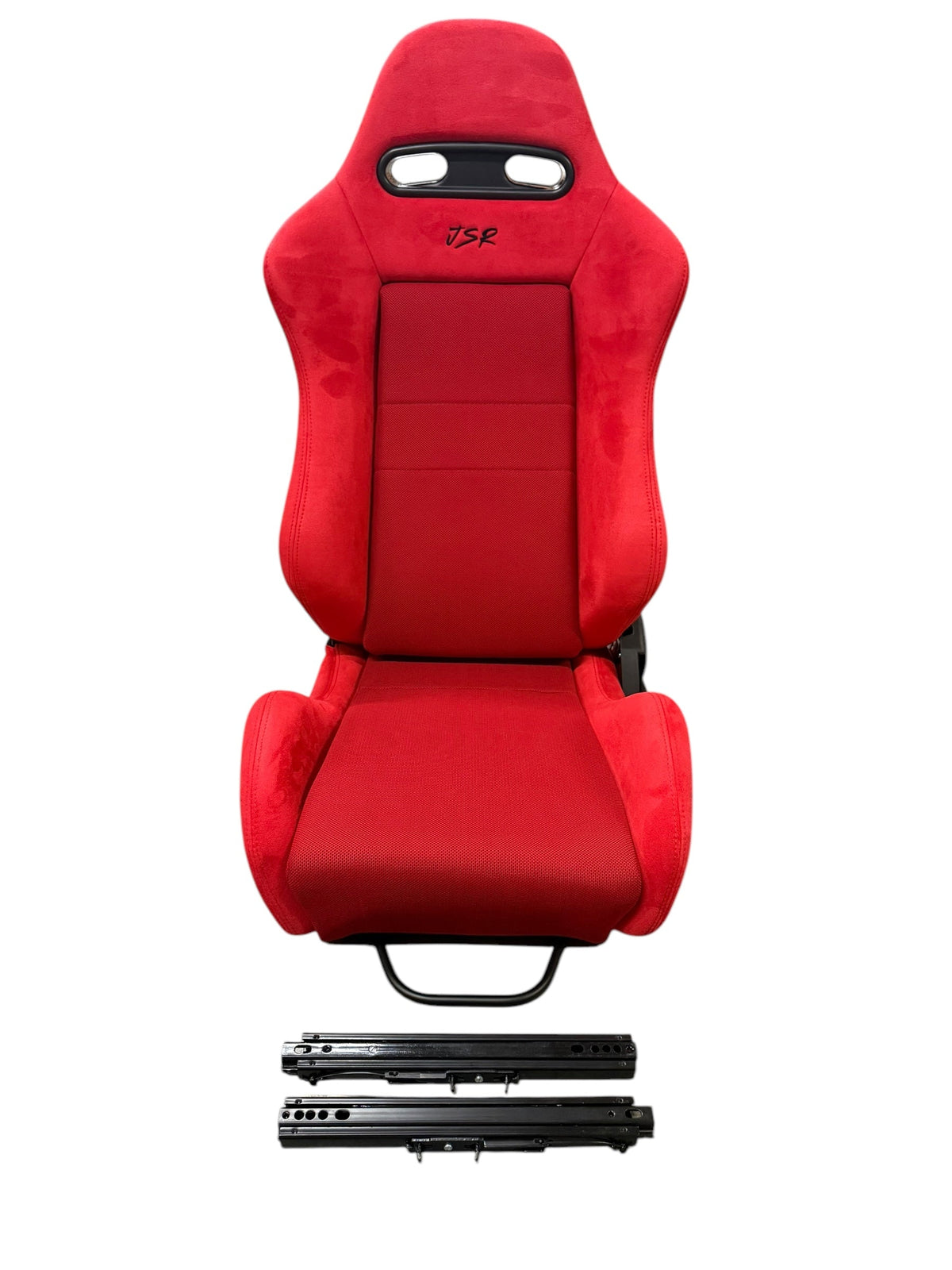 Reclinable slider seat for Recaro SR4 style Acura RSX DC5, JackSpania Racing drivetrain part with adjustable positioning.