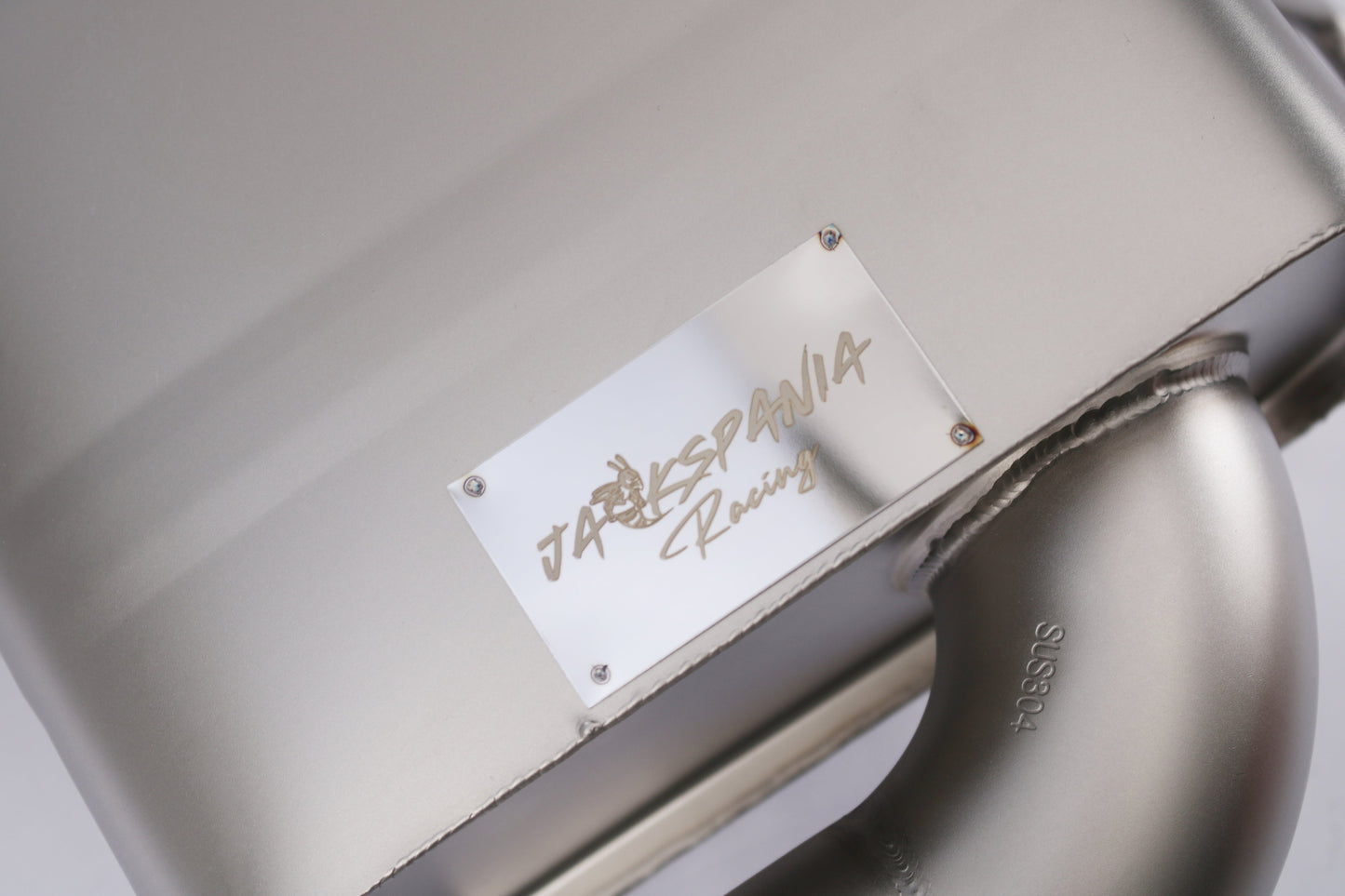 JackSpania Racing 2016-2021 Honda Civic 1.5T Sedan valved cat-back exhaust system with polished stainless steel piping and muffler.