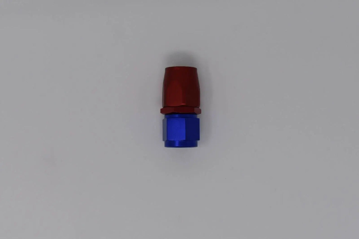 Jack Spania Racing 8 AN straight billet swivel steel hose end fitting for oil, fuel, or water engine parts.