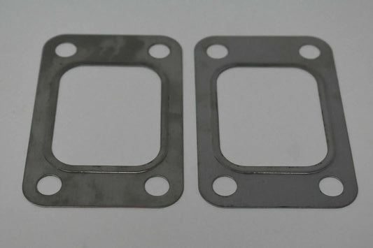 Two Jack Spania Racing turbo exhaust inlet manifold gaskets for T2 T25 T28 GT25 GT28 turbo flanges, engine parts.