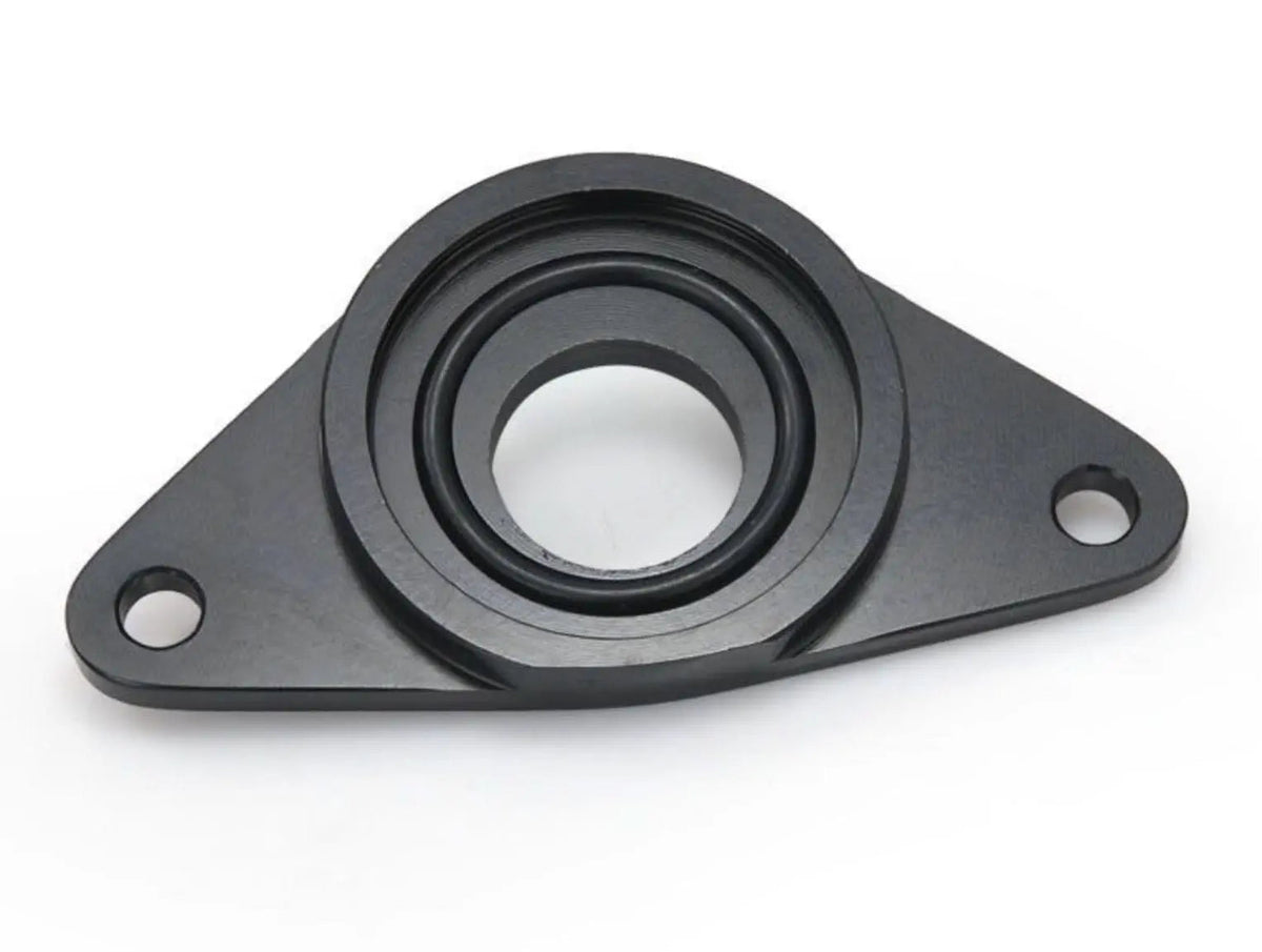 Subaru flange for HKS SSQV blow-off valve adapter, engine part for Impreza WRX and STi, by Jack Spania Racing.
