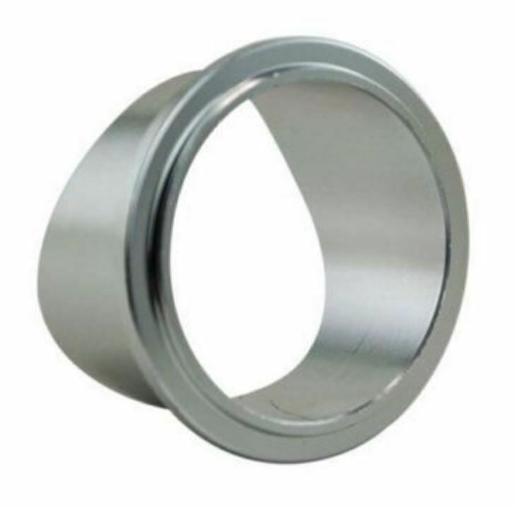 Aluminum 50mm BOV weld-on flange with V-band for charge pipe, compatible with TiAL blow off valve, Jack Spania Racing engine part