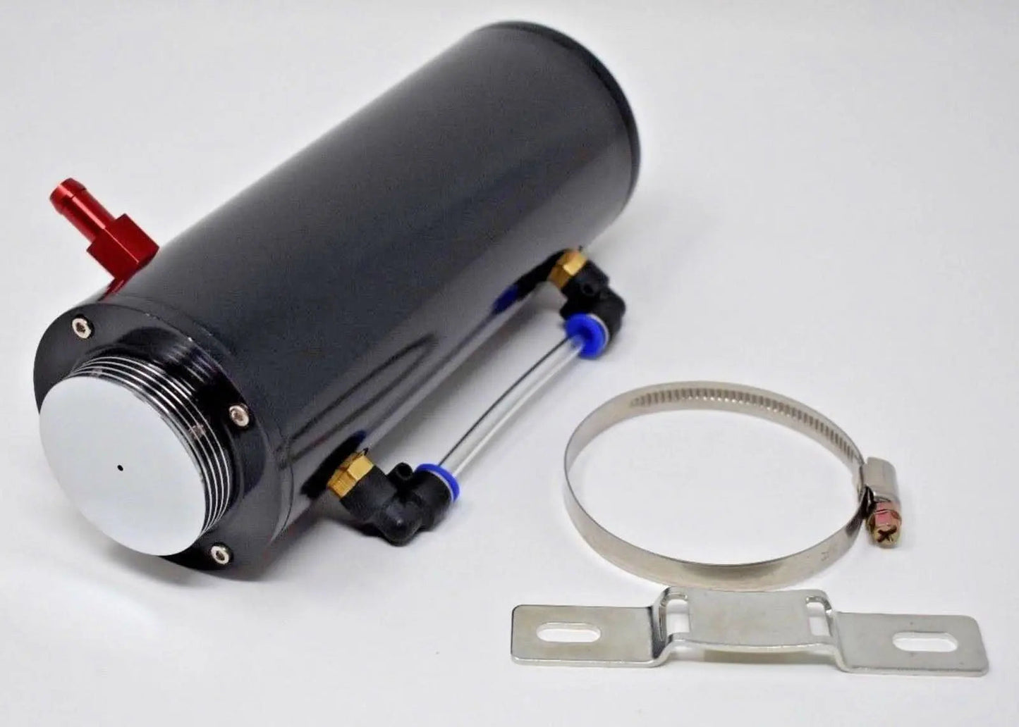 Jack Spania Racing aluminum overflow coolant tank reservoir with 500ML capacity, engine cooling radiator water catch can.