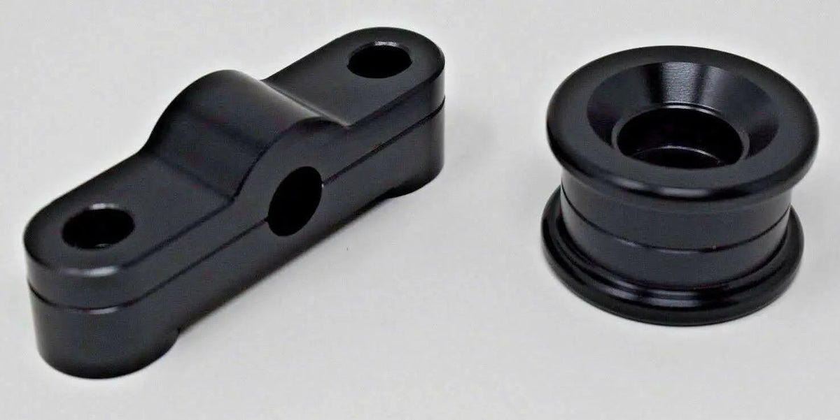Metal B Series shifter bushing kit for Honda Acura B16 B18 B20 transmission, front and rear, by Jack Spania Racing.