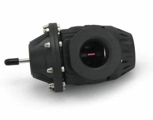 Jack Spania Racing SSQV blow-off valve for 2002-2007 Subaru WRX and 2004-2018 STI engine parts with adapter, close-up view