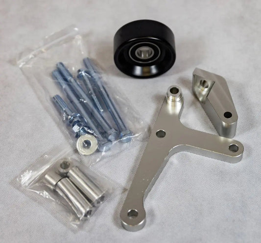 LS1 Camaro alternator bracket by Jack Spania Racing, low mount F Body alternator bracket with rear brace, suspension part for engine setup.