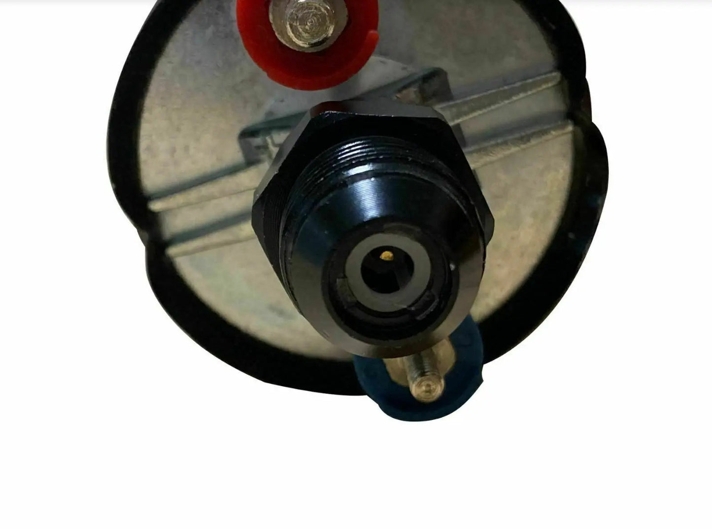 Jack Spania Racing 380LPH external inline fuel pump with check valve, compatible with Bosch 044, AEM, 10AN, 8AN, suitable for 1000HP engines
