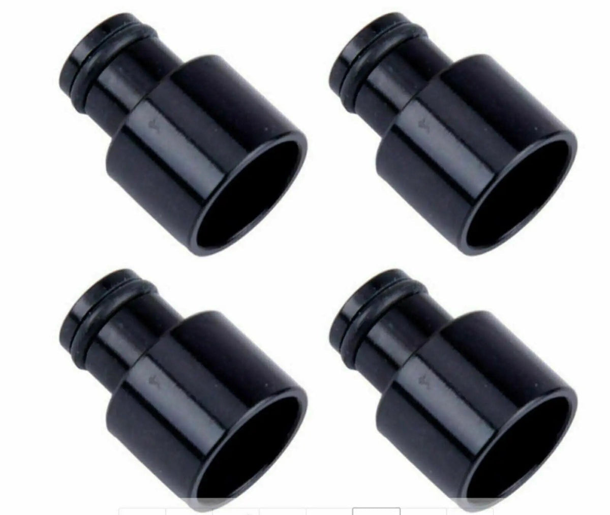 Honda Acura RDX fuel injector conversion top hats for B18 B16 D16 B20 H22 F22 engines, by Jack Spania Racing, in close-up view.