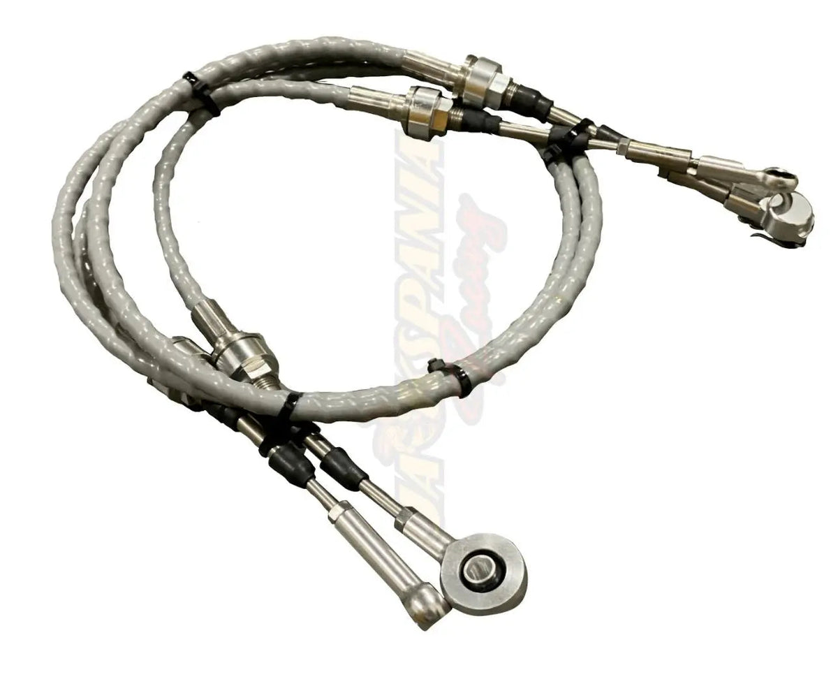 Jack Spania Racing B Series AWD shifter cables and B16 B18 B20 trans bracket for Honda Civic, CRX, and Acura CRV transmission parts