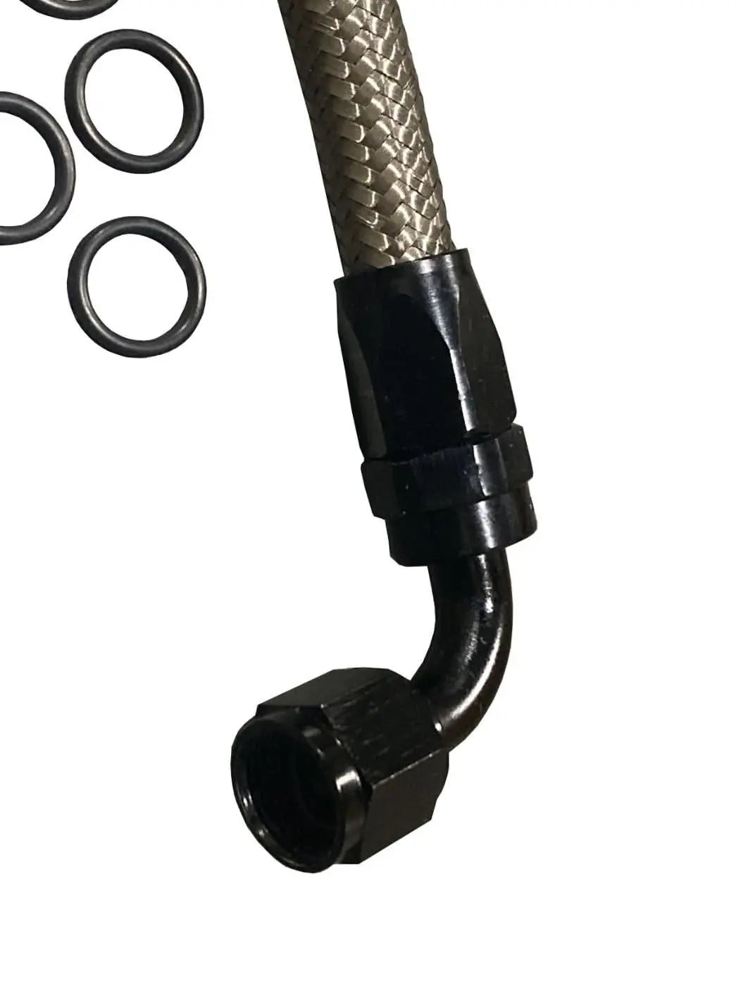 LS crossover fuel line kit by Jack Spania Racing with -6AN and -8AN fittings for LS1, LS2, LS3, LS6, LS7, LSX V8 engines.