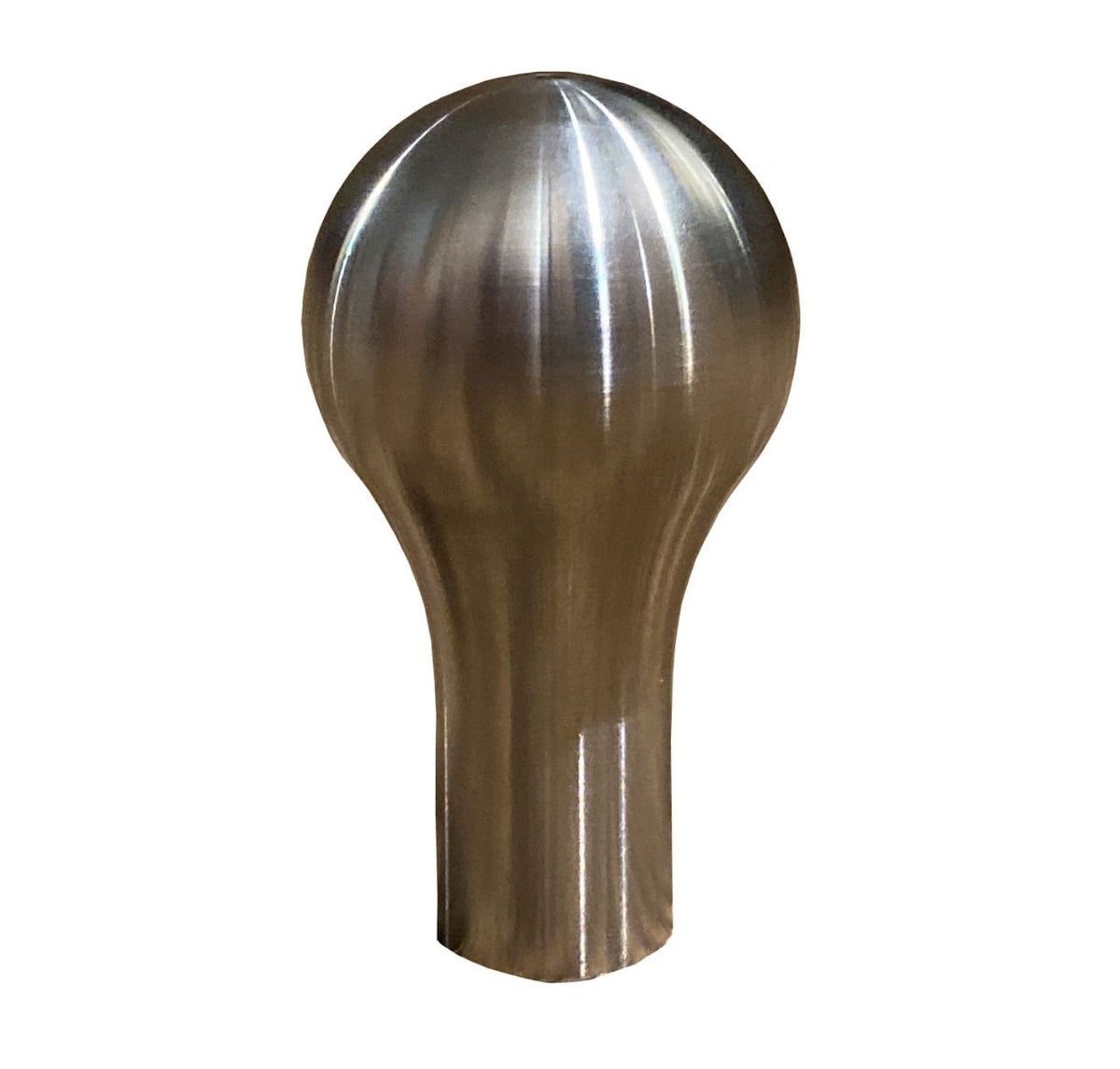 Stainless steel tear drop weighted shifter knob, 500 grams, for B D Series, interior car accessory by Jack Spania Racing.