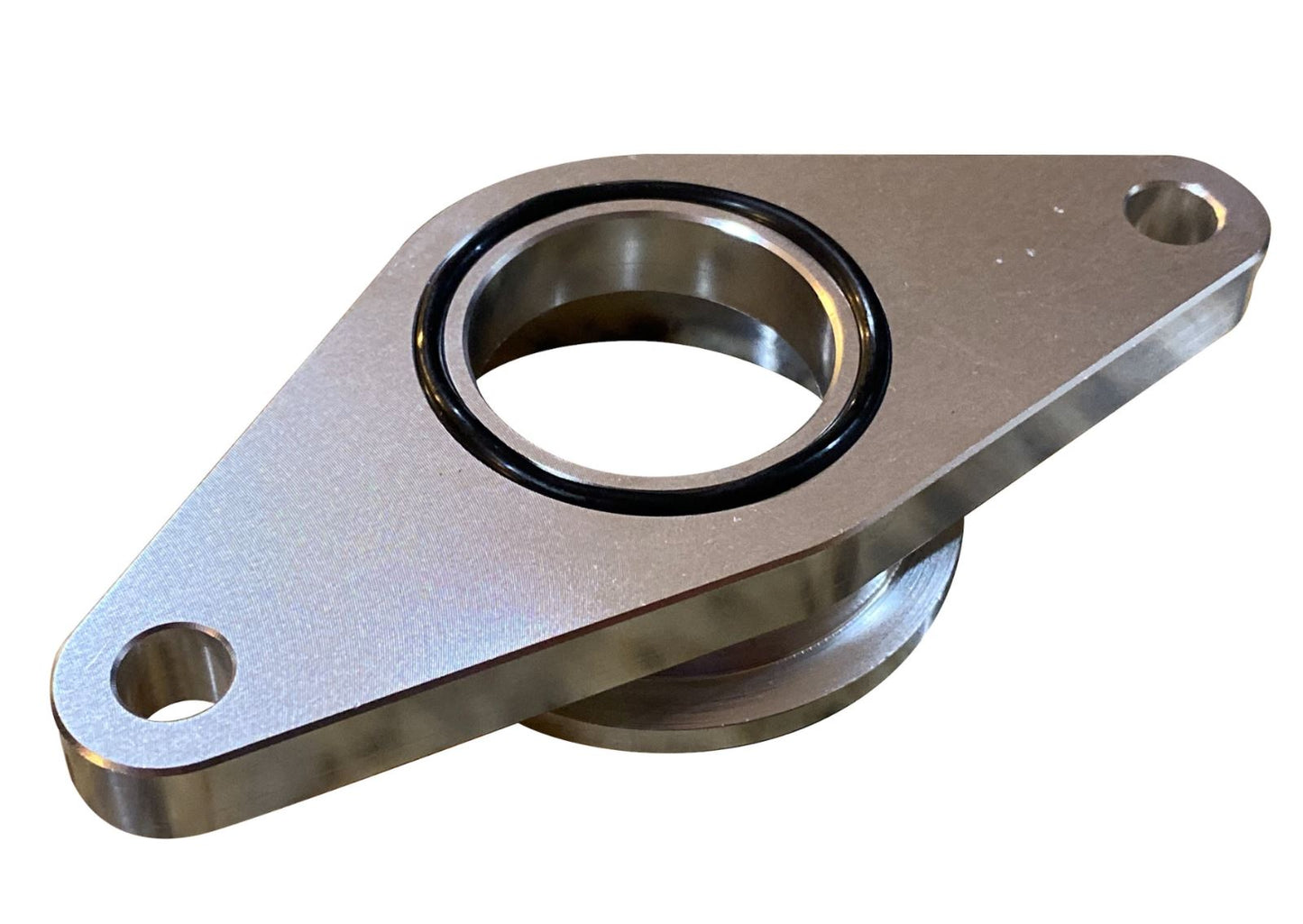 Jack Spania Racing 50mm BOV Flange Adapter for Subaru WRX STI Forester EJ20 EJ25, top mount, compatible with TiAL blow-off valve
