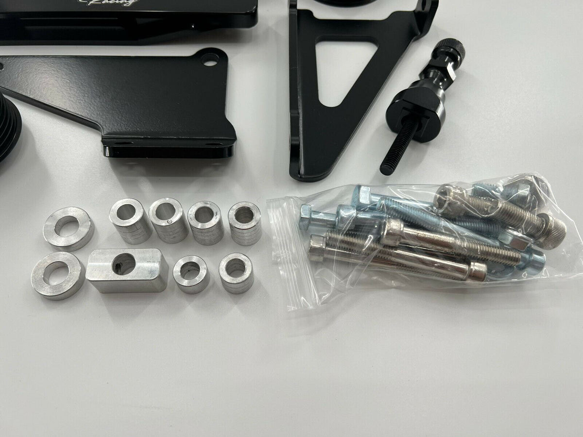 Jack Spania Racing K Series AC PS Eliminator Pulley Kit for Honda Acura K20 K24 K Swap RSX Type S engine parts