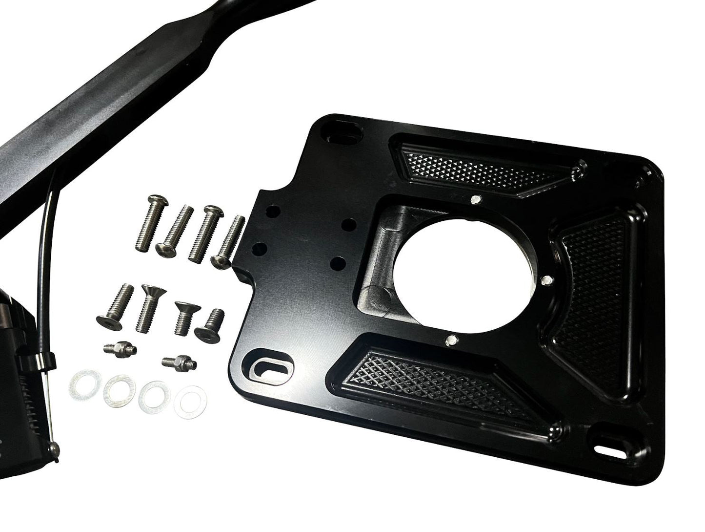 Billet short shifter box for Nissan 350Z, Infiniti G35, and Fairlady Z33 6-speed transmission by Jack Spania Racing.