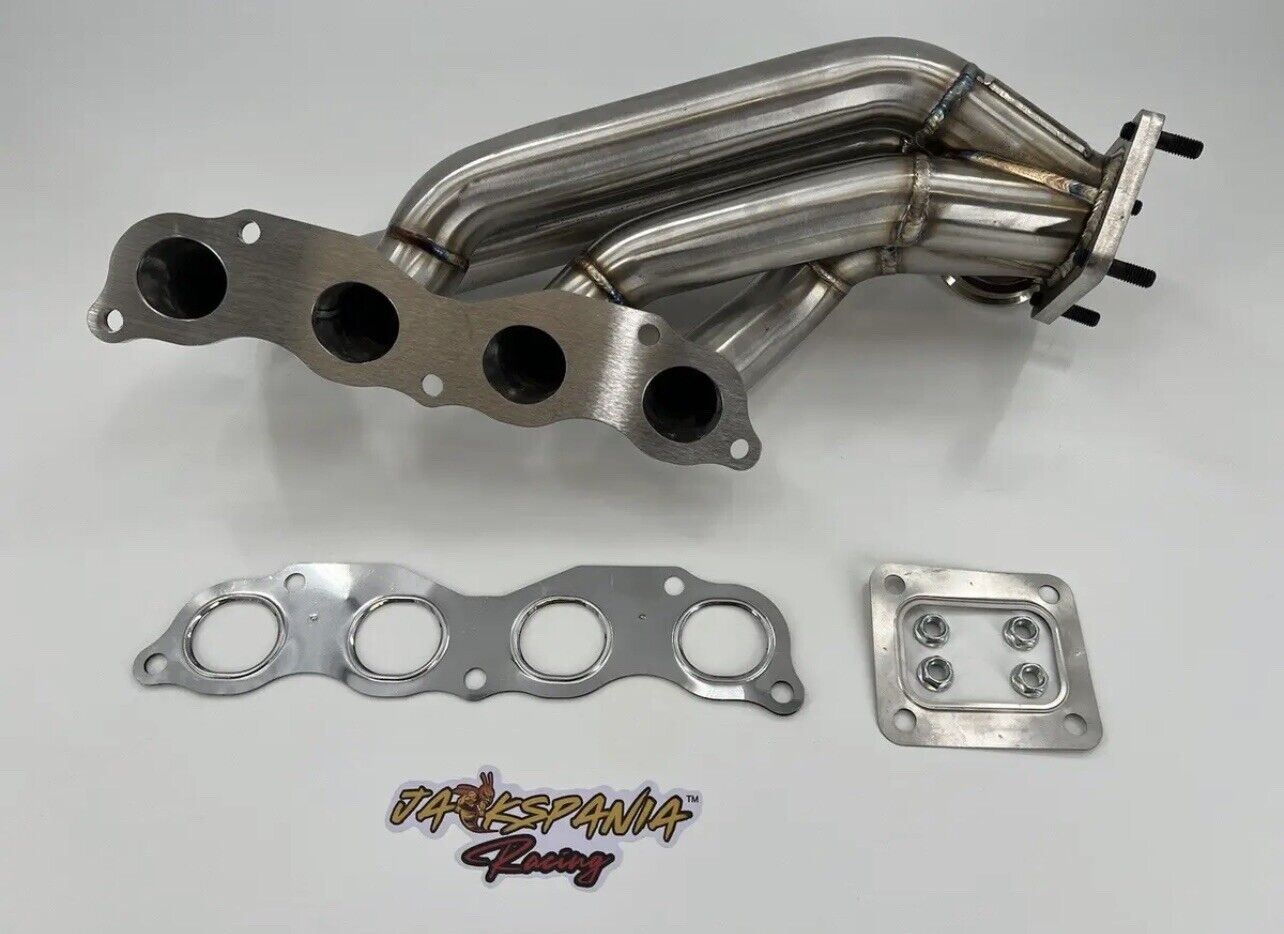 Jack Spania Racing K Series turbo manifold with intercooler, T3/T4 flange, 60mm piping, for K20 and K24 engines.
