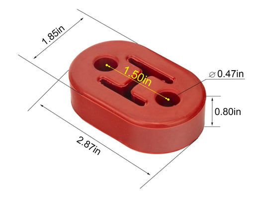 Polyurethane Exhaust Tail Pipe Mount Bracket Hanger