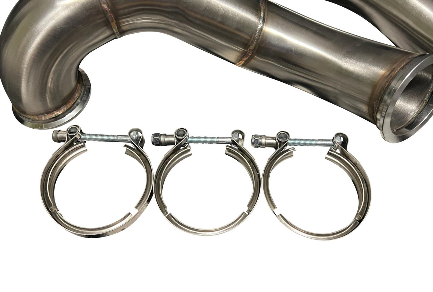 JackSpania Racing K Series Sidewinder Down Pipe for Honda K20 and K24 engines, compatible with Acura RSX Type S and Civic Si EP3.