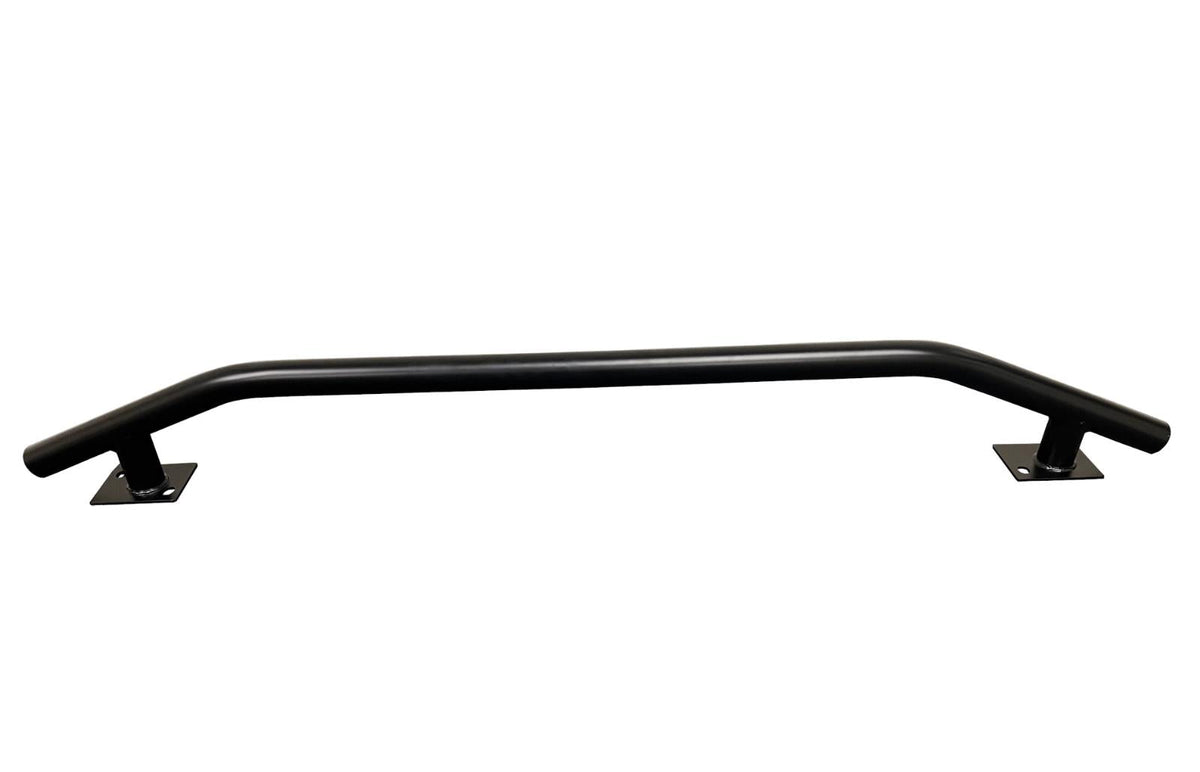 Honda Civic EG 92-95 front crash bumper replacement beam bar by JackSpania Racing, exterior view showing sturdy metal construction.