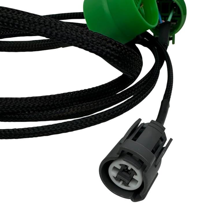 Plug and play B Series to H Series alternator adapter for Honda Acura TXL engine, by JackSpania Racing, showing installation details.