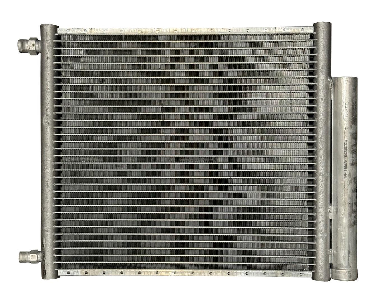 JackSpania Racing AC universal air conditioner condenser with built-in drier, 16x14 inch parallel flow engine part