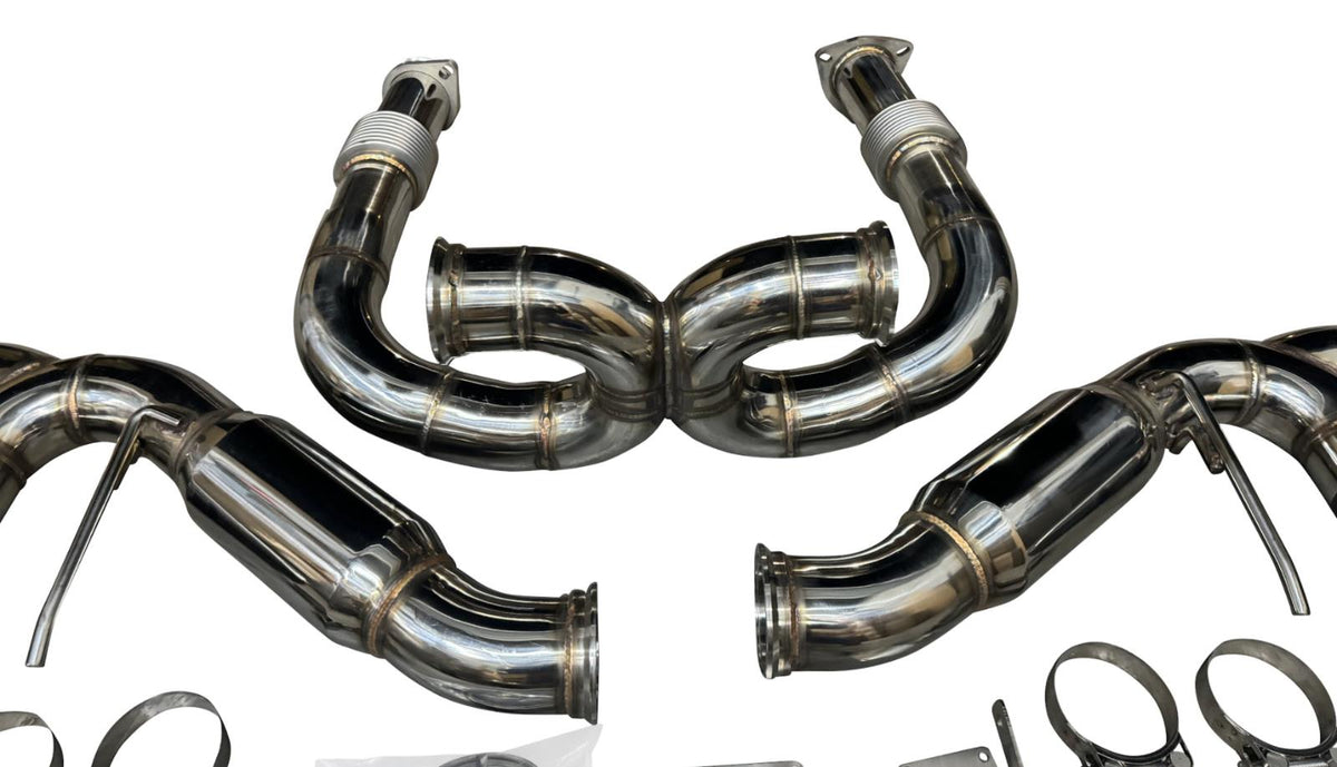 JackSpania Racing exhaust pipe for Chevrolet Corvette C8 2020+ 6.2L V8, 3-inch muffler pipe, catback exhaust system.