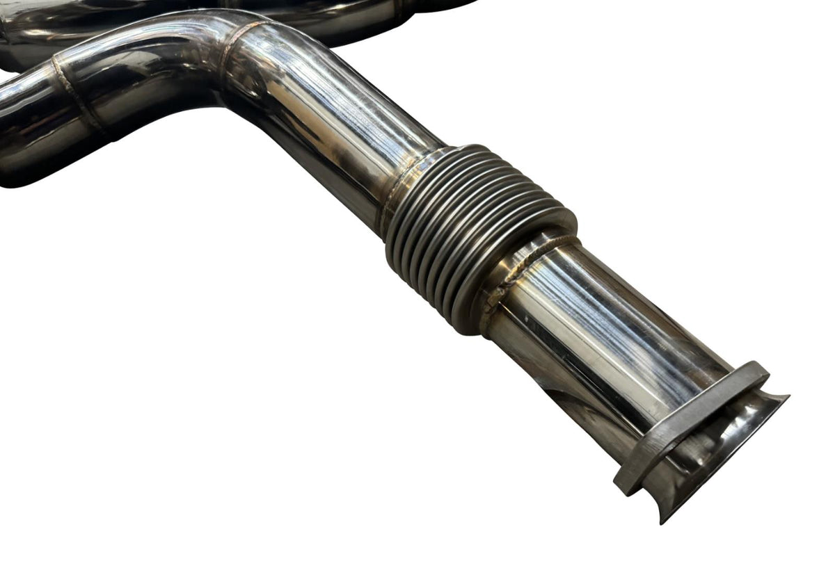 JackSpania Racing exhaust pipe for Chevrolet Corvette C8 2020+ 6.2L V8, 3-inch muffler pipe and catback exhaust system.