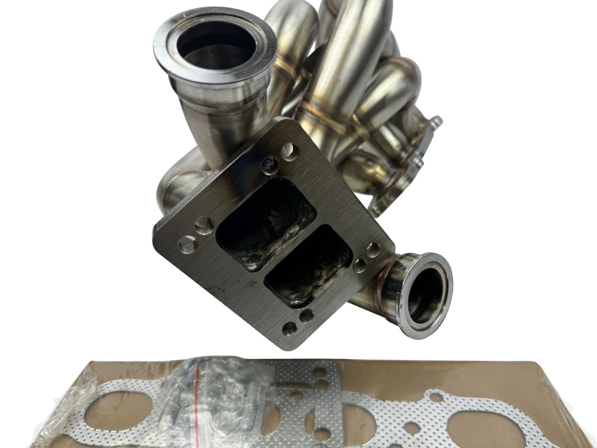 S2000 Twin Scroll T3 T4 Turbo Manifold AP1 AP2 Twin 38mm WG S2K F20 F22 S2K - JackSpania Racing