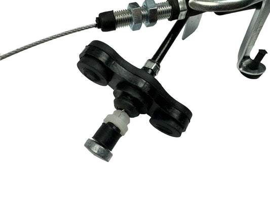 JackSpania Racing shorter and longer throttle cable for 2JZGTE, 2JZGE, RB20, RB25, and 1JZ engine intake manifold.