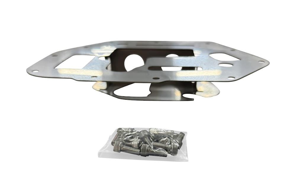 Oil pan baffle plate kit for Toyota GR86 and Subaru BRZ FA24 2.4L engine, by JackSpania Racing, showing metal engine parts.