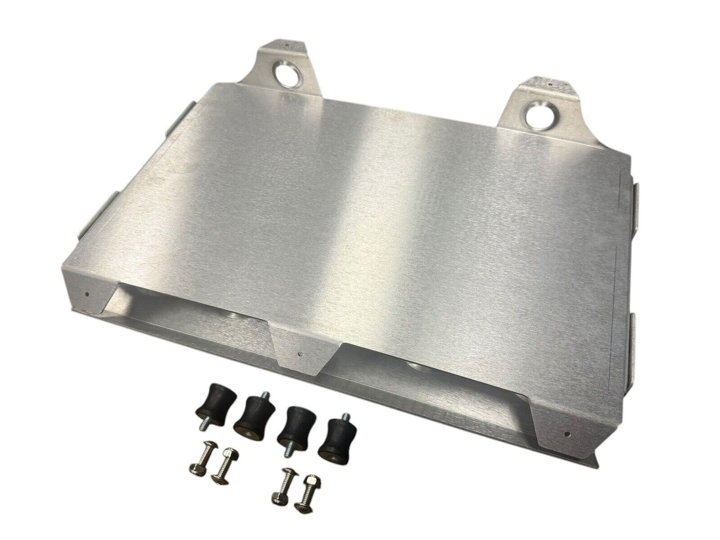JackSpania Racing ECU PDM accessory mount tray with shock absorbers for Honda B D K engines, engine parts and mounting solution