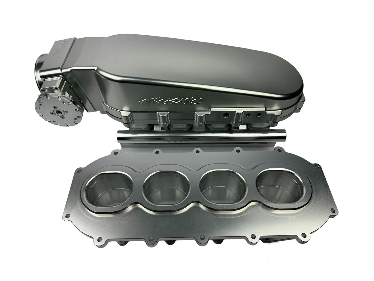 JackSpania Racing billet 90mm ultra side feed intake manifold kit for K-Series, B-Series, H-Series engines with 4 or 8 injectors.