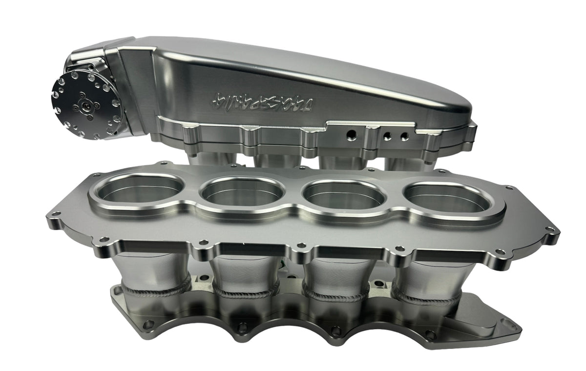 JackSpania Racing billet 90mm ultra side feed intake manifold kit for K-Series, B-Series, H-Series engines with 4 or 8 injectors.