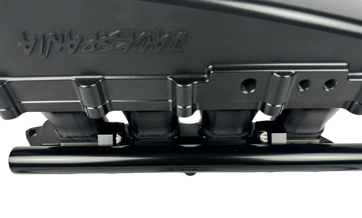JackSpania Racing billet 90mm ultra side feed intake manifold kit for K-Series, B-Series, H-Series engines with 4 or 8 injectors.