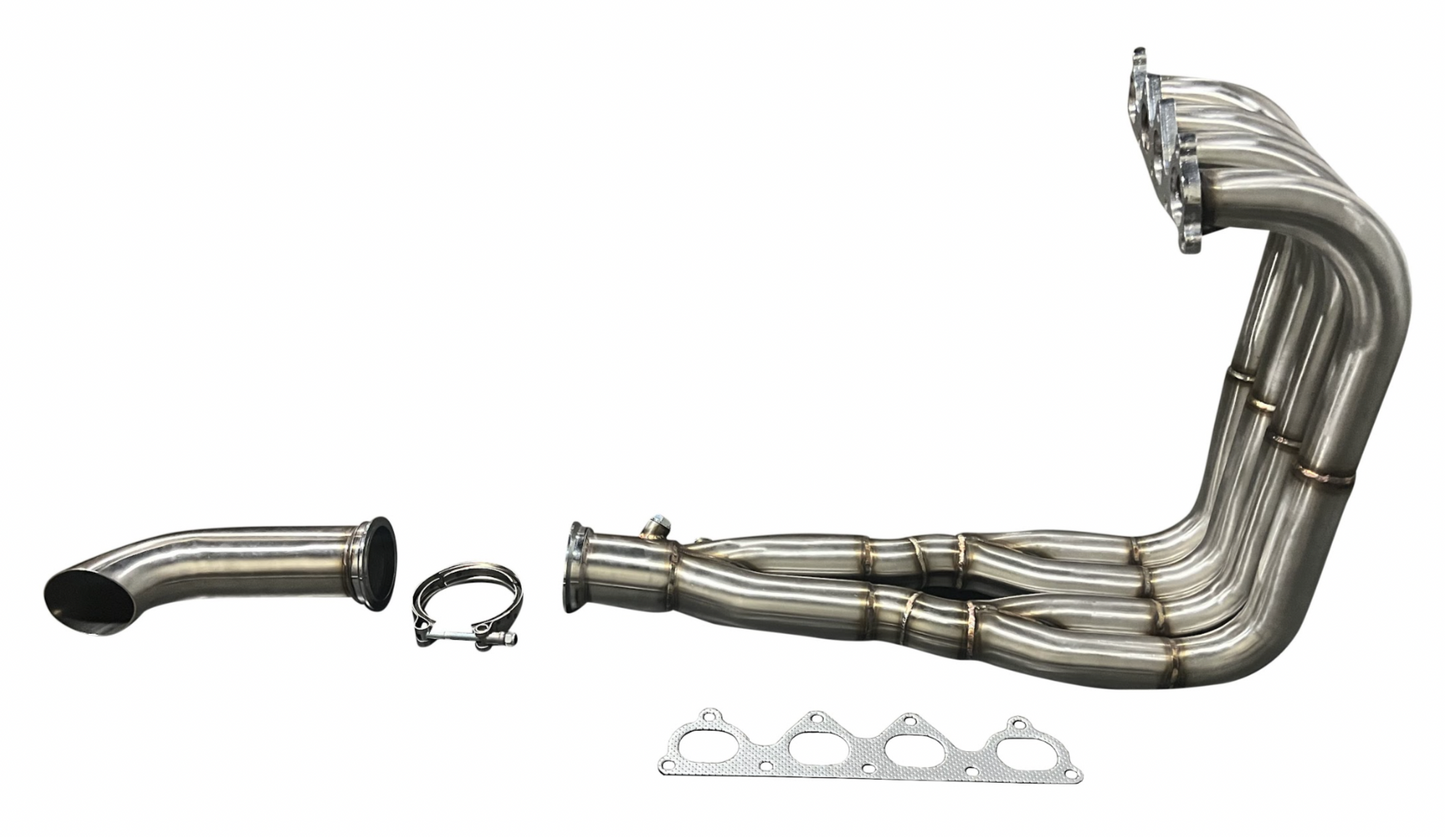 JackSpania Racing H Series Drag Race Header Tri-Y 6-step big tube exhaust collector with 3-inch diameter for H22 engines.