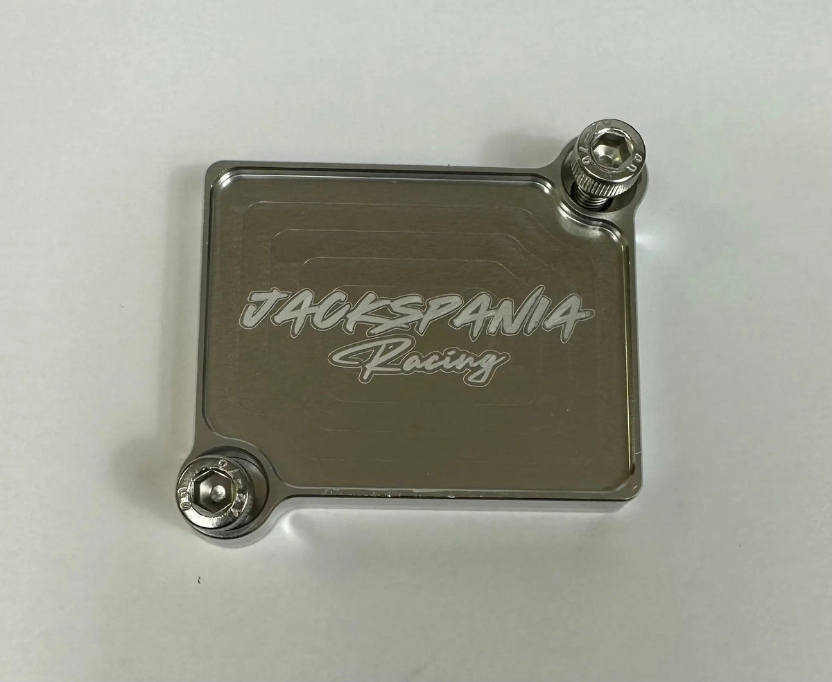 JackSpania Racing IACV K Series block off plate for engine parts, designed to cover the IACV opening on K series engines.