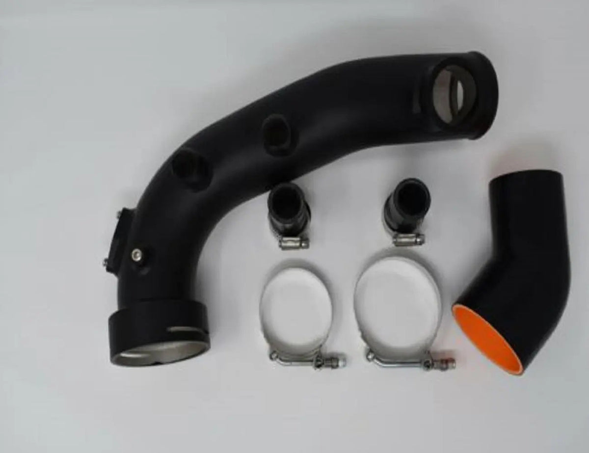 BMW N54 charge pipe kit from Jack Spania Racing with blow-off valve, for E84, E90, E92, E93 135i, 335i, X1 Xi engine parts