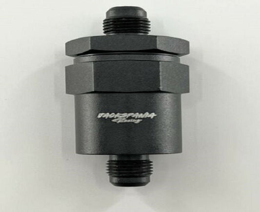 Billet Universal K Swap AN6 30 Micron Black Aluminum Inline Fuel Filter E85 USA - Jack Spania Racing