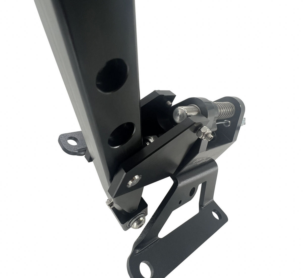 Jack Spania Racing billet B D Series race shifter box for Honda Acura EG EK CRX transmission parts, metal construction, detailed design.