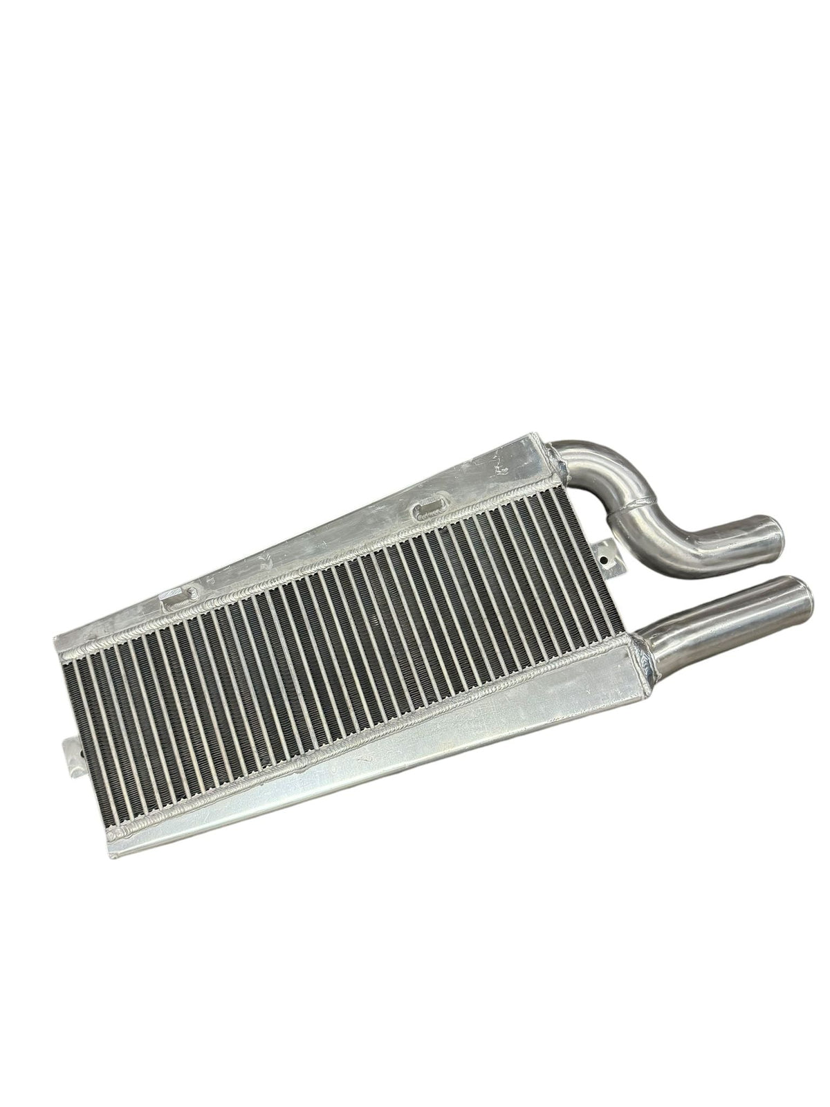 JackSpania Racing K Series vertical flow intercooler for Honda K20 K24 engines, designed for high-performance Acura and Honda swaps.