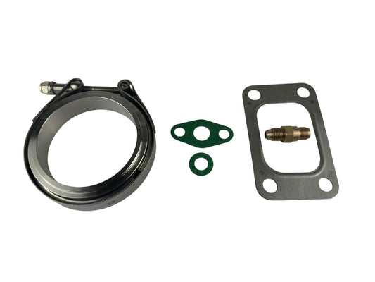 Jack Spania Racing GT35 GTX3582 billet wheel turbo with .63/.82 AR T3 T4 V-band turbine housing, anti-surge V2 engine part.