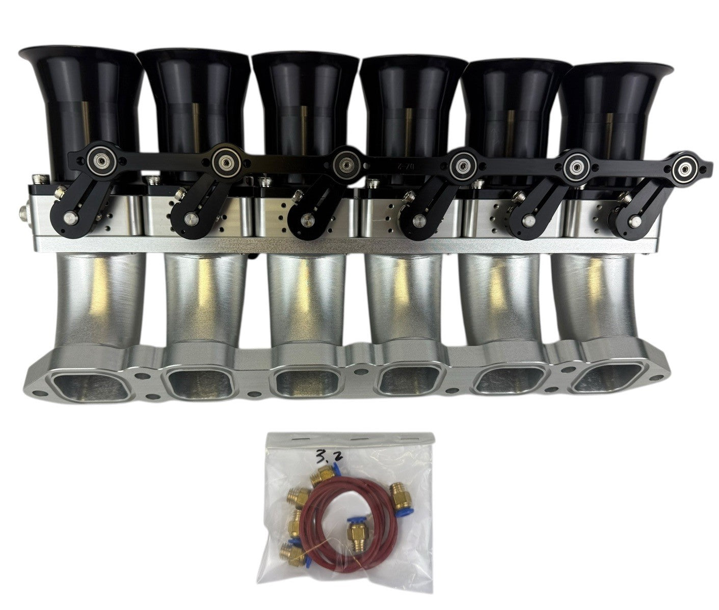 Billet 50mm ITB Intake Manifold Individual Throttle Bodies CNC VW 3.2L VR6 24V