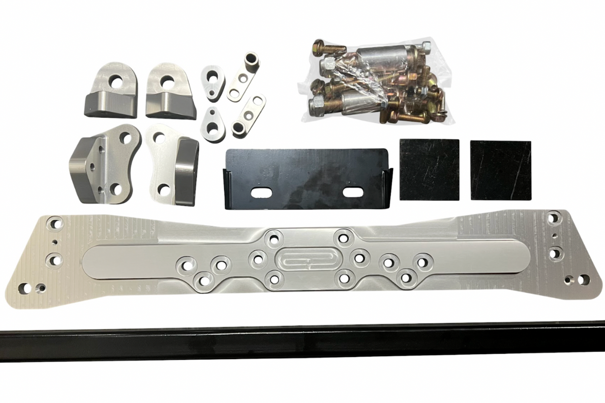 JackSpania Racing AWD rear differential brace for Honda Acura EK Civic Si Coupe Type R, transmission part for enhanced stability.