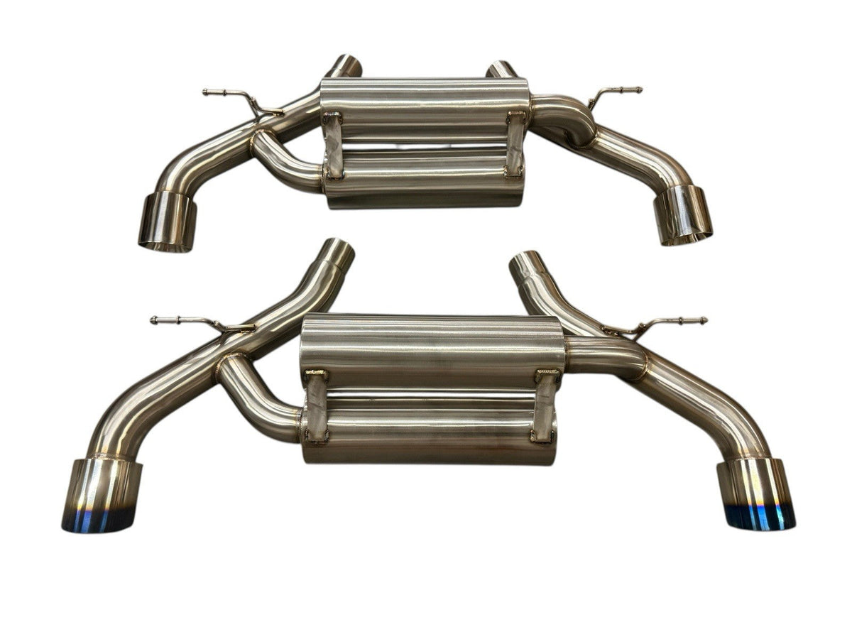 Stainless Steel Axle Back Exhaust For Toyota Supra GR A90 Muffler Helmholtz B58