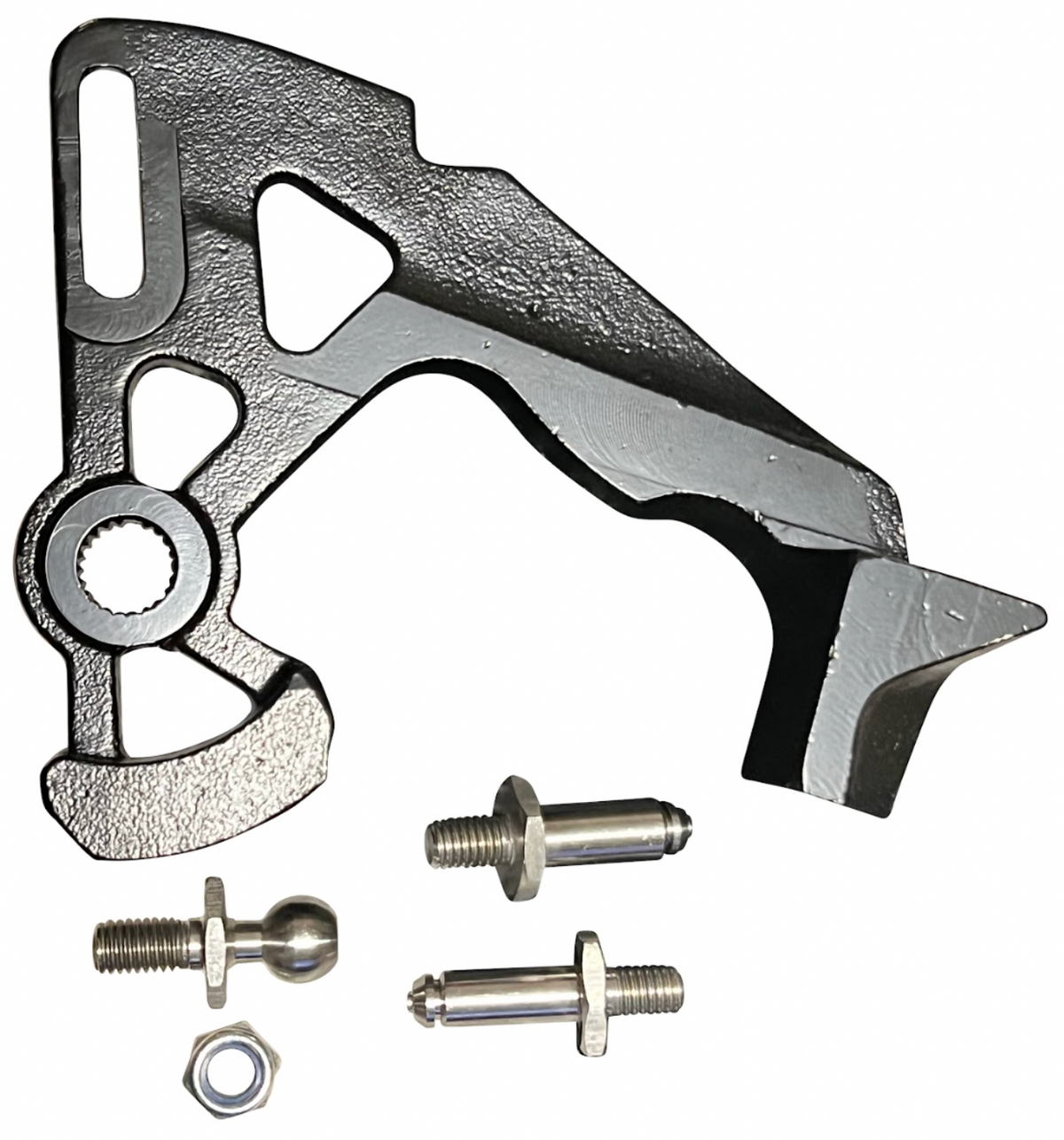 Short shifter for VW Audi Beetle MK5, Golf, Jetta, Octavia, and S3, by JackSpania Racing, used for upgrading transmission performance.