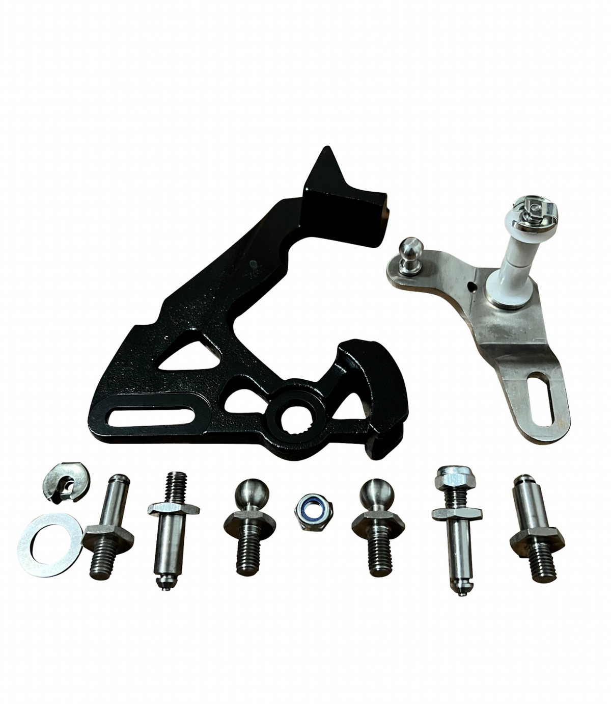 Short shifter for VW Audi MK4-MK7 Golf R Jetta GLI by JackSpania Racing, close-up of the transmission part.