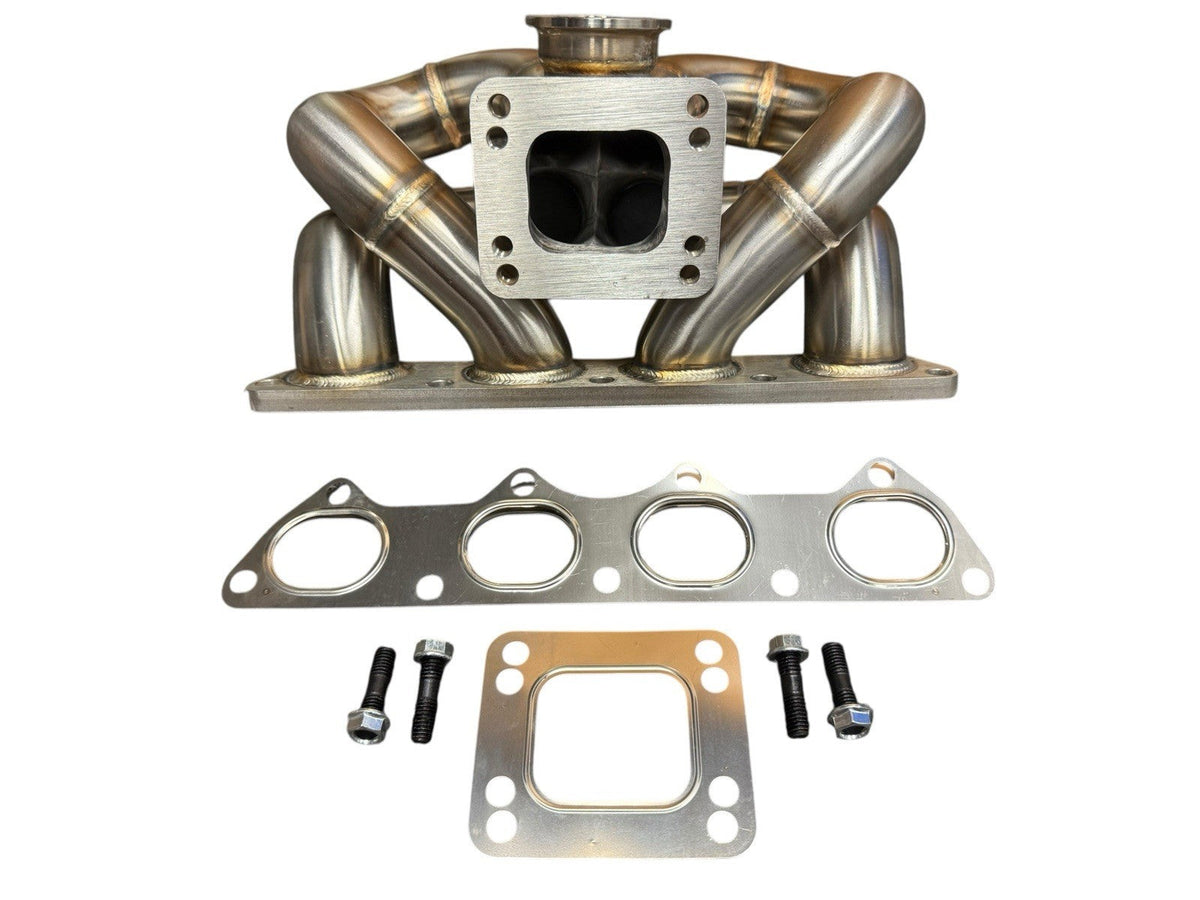 JackSpania Racing B Series T3 T4 44mm Wastegate Turbo Manifold for Honda Civic GSR B16 B18 B20, exhaust part with metal construction.