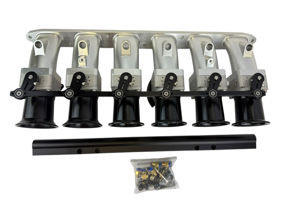 Billet CNC 50mm ITB Intake Manifold Individual Throttle Bodies For BMW M50 M52