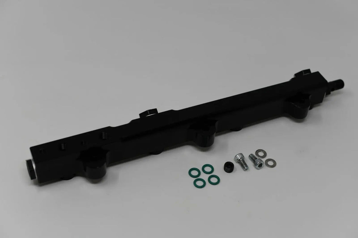 Jack Spania Racing H F Series high flow fuel rail for Honda Prelude H22 H23 and Accord F22 engine, shown in image.