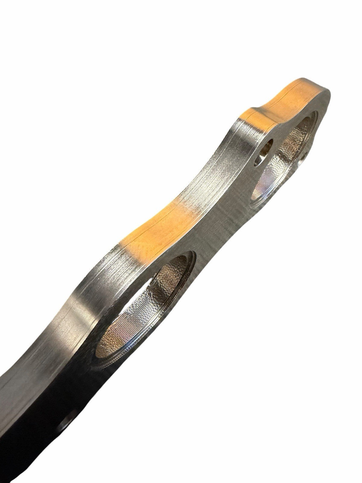Steel K Series exhaust header flange by JackSpania Racing, 1/2 inch thick port turbo manifold flange with detailed machining.